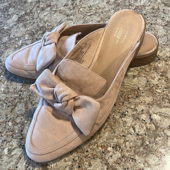 G.H. Bass & Co. Shoes - GH Bass & Co Faux Suede Mules with Bow